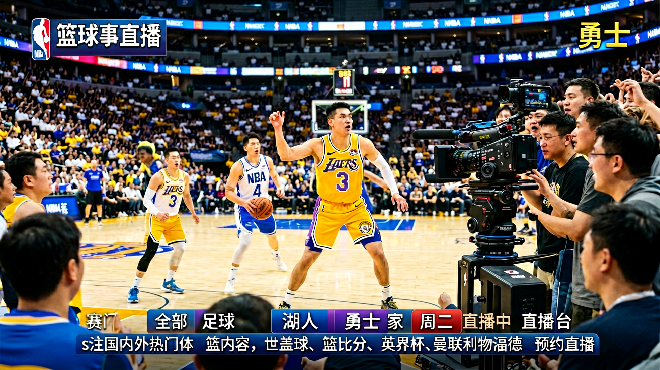 篮球赛事直播封面，NBA比赛对阵画面